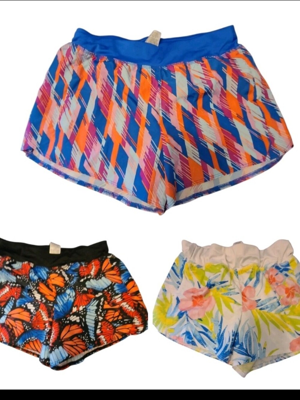 Bundle Of 3 Girls Multicolor Printed Active Shorts